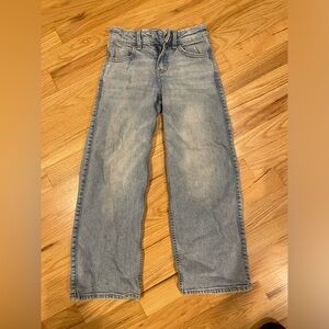 Abercrombie Kids - high rise wide leg jeans size 5/6
